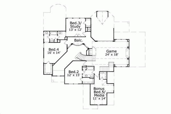 Upper/Second Floor Plan: 19-181
