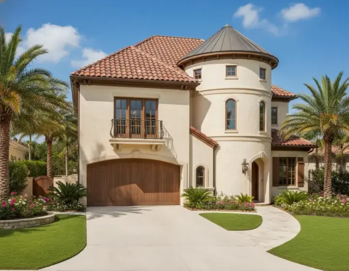Mediterranean house plans 19-1816 - front exterior, 3,046 sq ft, 4 bed, 3 bath house plans | Monster House Plans