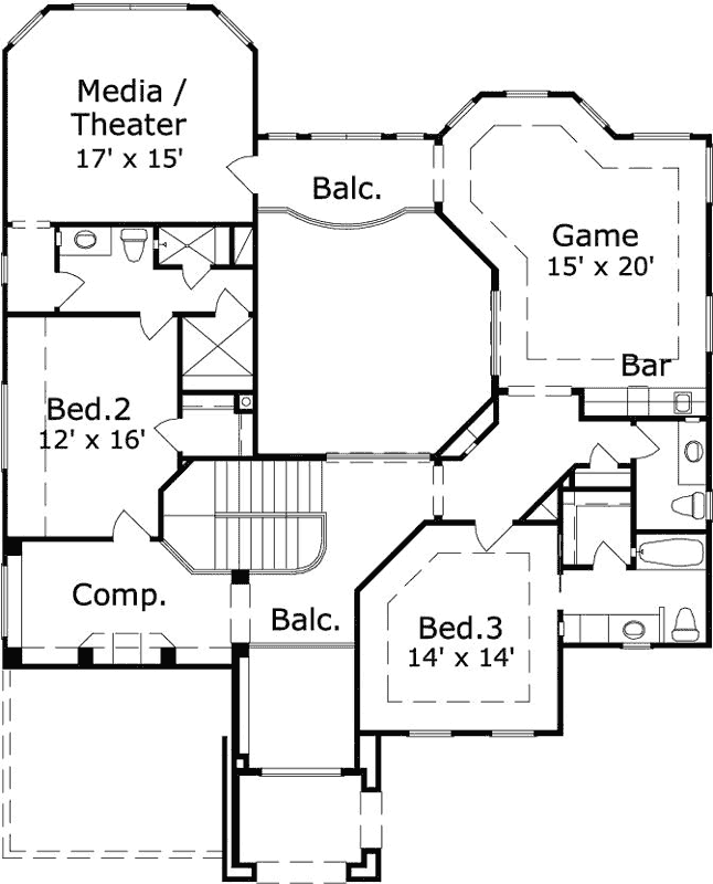 Upper/Second Floor Plan: 19-1821