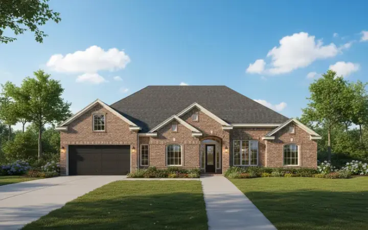 Traditional house plans 19-1827 - front exterior, 3,013 sq ft, 4 bed, 2 bath house plans | Monster House Plans