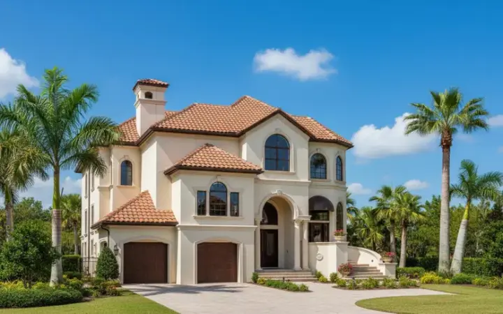 Waterfront house plans 19-1829 - front exterior, 3,397 sq ft, 2 bed, 3 bath house plans | Monster House Plans