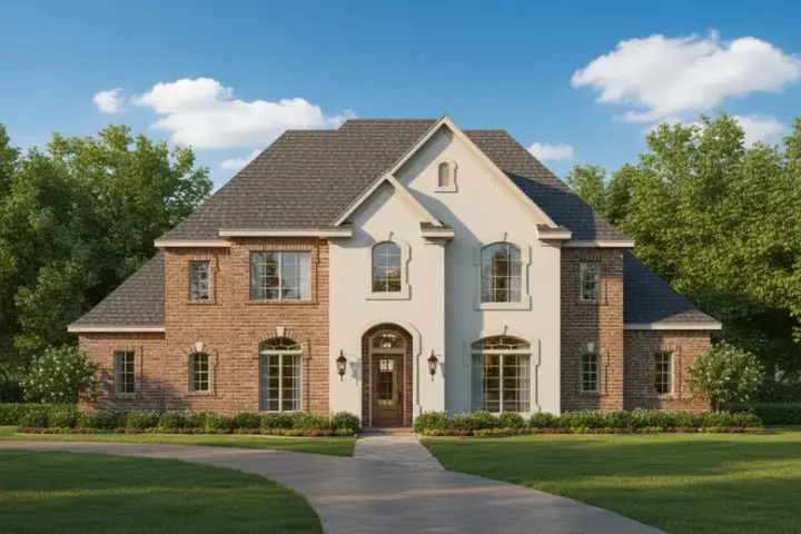 Traditional house plans 19-1833 - front exterior, 3,173 sq ft, 4 bed, 3 bath house plans | Monster House Plans
