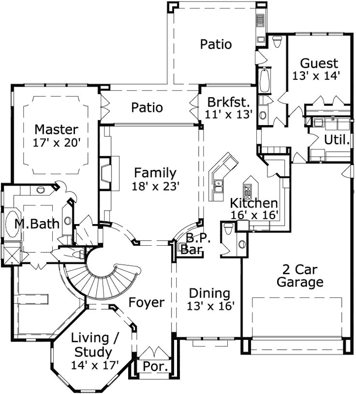 Main Floor Plan: 19-1834