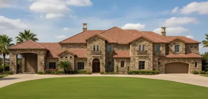 Mediterranean house plans 19-1837 - front exterior, 8,452 sq ft, 4 bed, 4 bath house plans | Monster House Plans