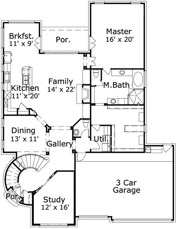 Main Floor Plan: 19-1838