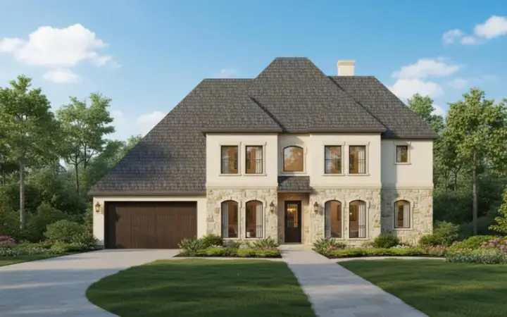 Mediterranean house plans 19-1841 - front exterior, 3,877 sq ft, 4 bed, 3 bath house plans | Monster House Plans