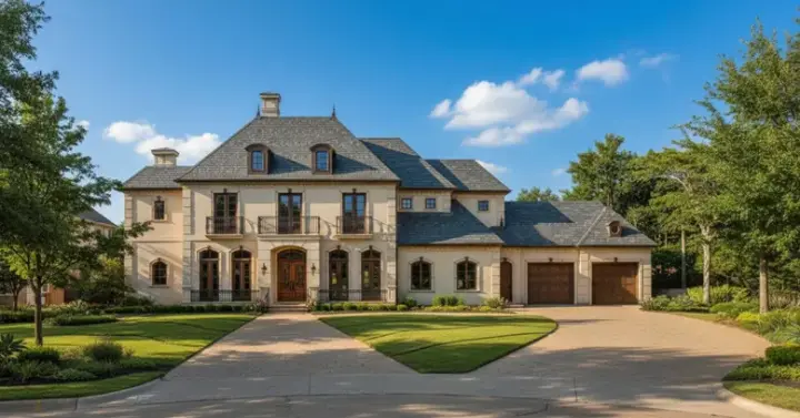 French Country house plans 19-1846 - front exterior, 5,255 sq ft, 5 bed, 5 bath house plans | Monster House Plans