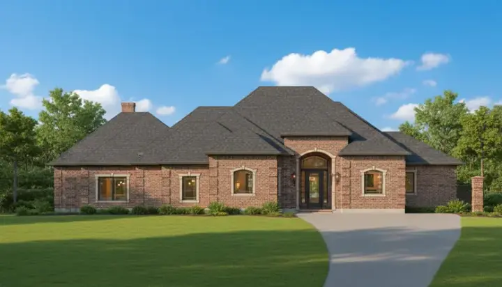 Traditional house plans 19-1850 - front exterior, 2,757 sq ft, 3 bed, 2 bath house plans | Monster House Plans