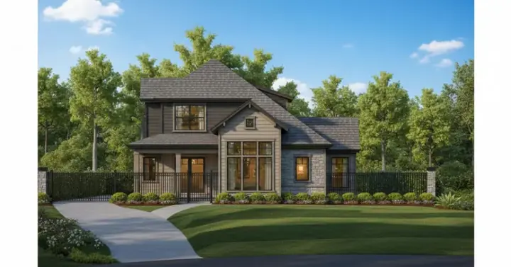 Craftsman house plans 19-1851 - front exterior, 2,551 sq ft, 3 bed, 2 bath house plans | Monster House Plans