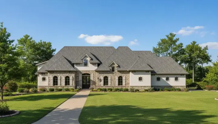 Mediterranean house plans 19-1855 - front exterior, 4,394 sq ft, 5 bed, 3 bath house plans | Monster House Plans