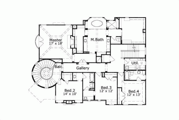 Upper/Second Floor Plan: 19-186