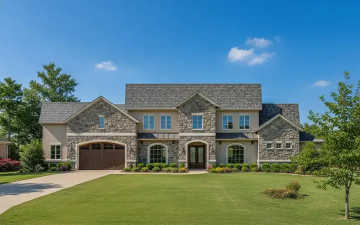 Tuscan house plans 19-1862 - front exterior, 5,387 sq ft, 5 bed, 5 bath house plans | Monster House Plans