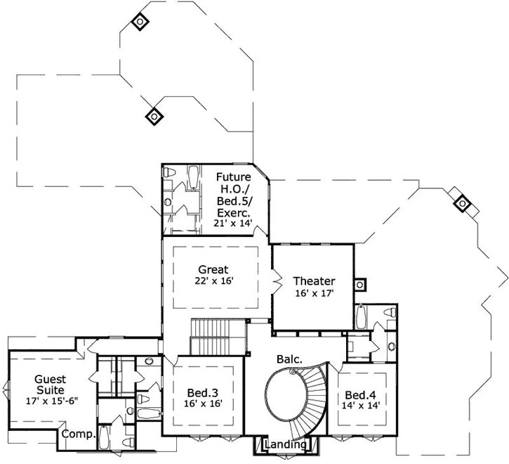 Upper/Second Floor Plan: 19-1862