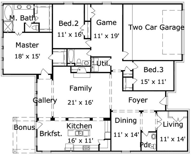 Main Floor Plan: 19-1868