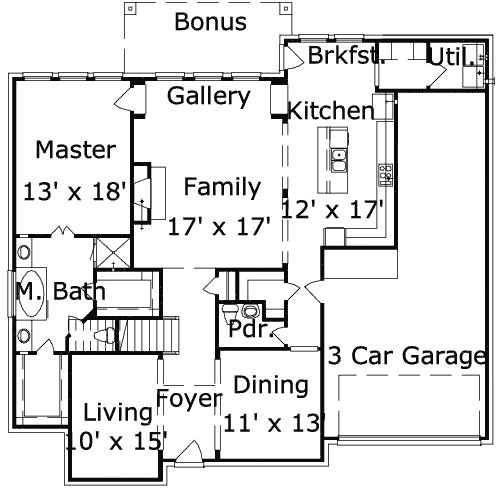 Main Floor Plan: 19-1869