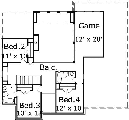 Upper/Second Floor Plan: 19-1871