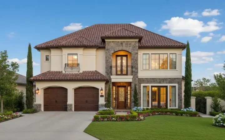 Mediterranean house plans 19-1875 - front exterior, 3,881 sq ft, 3 bed, 3 bath house plans | Monster House Plans