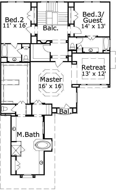 Upper/Second Floor Plan: 19-1875