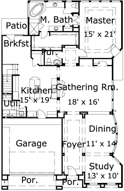 Main Floor Plan: 19-1876