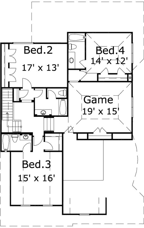 Upper/Second Floor Plan: 19-1876