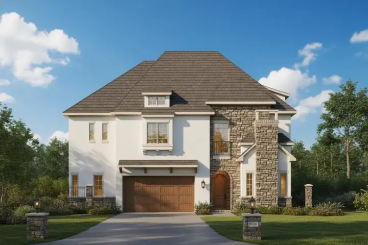 Traditional house plans 19-188 - front exterior, 4,920 sq ft, 3 bed, 3 bath house plans | Monster House Plans