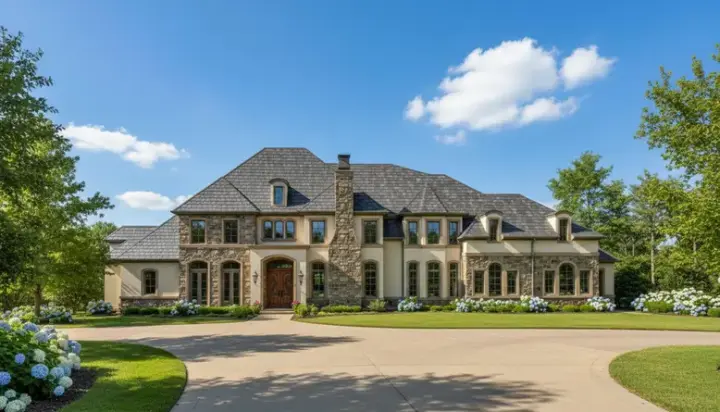 Mediterranean house plans 19-1881 - front exterior, 6,404 sq ft, 6 bed, 6 bath house plans | Monster House Plans