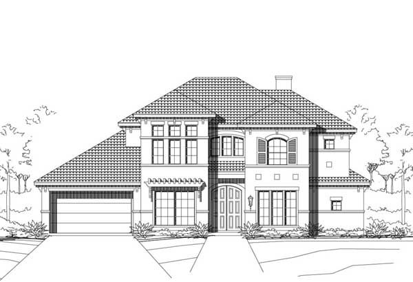 Mediterranean House Plan 4 Bedrooms 3 Bath 3951 Sq Ft