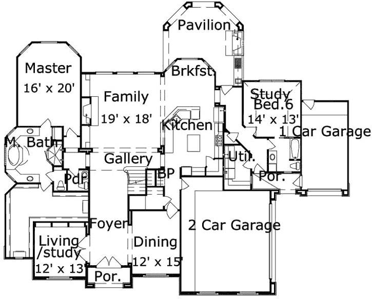 Main Floor Plan: 19-1884