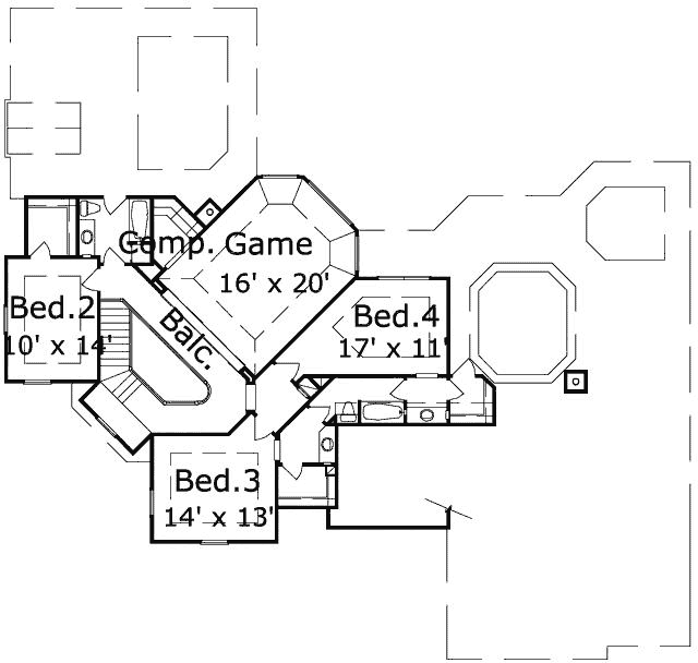 Upper/Second Floor Plan: 19-1888