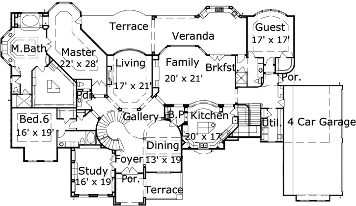 Main Floor Plan: 19-1889