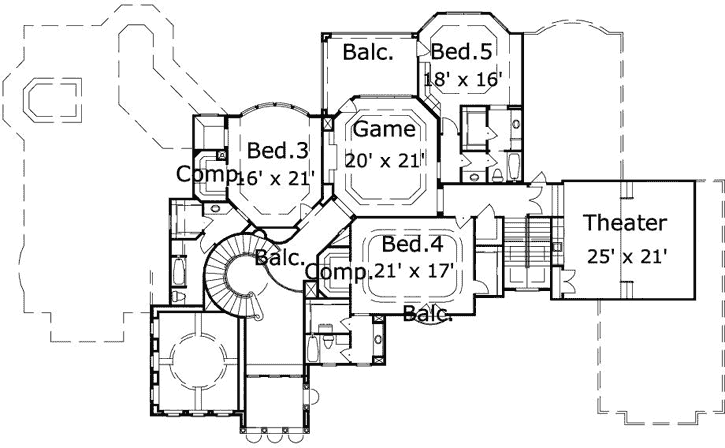 Upper/Second Floor Plan: 19-1889