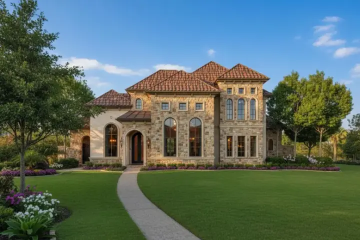 Mediterranean house plans 19-1890 - front exterior, 4,842 sq ft, 4 bed, 4 bath house plans | Monster House Plans