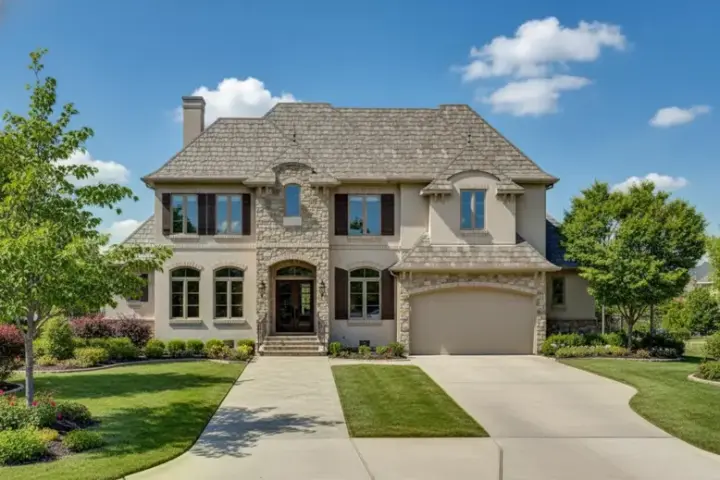 French Country house plans 19-1891 - front exterior, 4,723 sq ft, 4 bed, 4 bath house plans | Monster House Plans