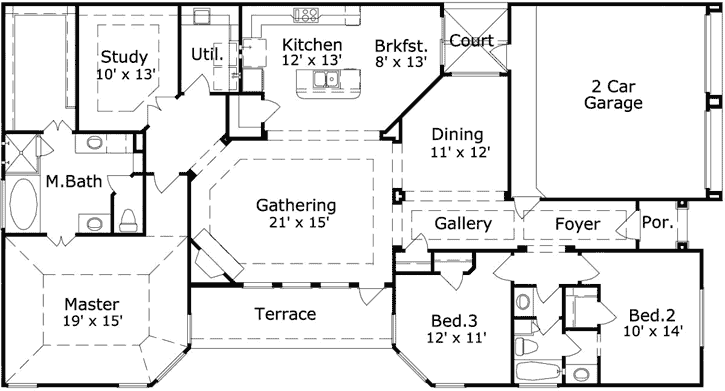 Main Floor Plan: 19-1895