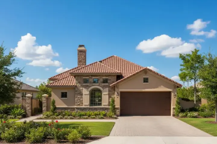Tuscan house plans 19-1897 - front exterior, 2,324 sq ft, 4 bed, 3 bath house plans | Monster House Plans