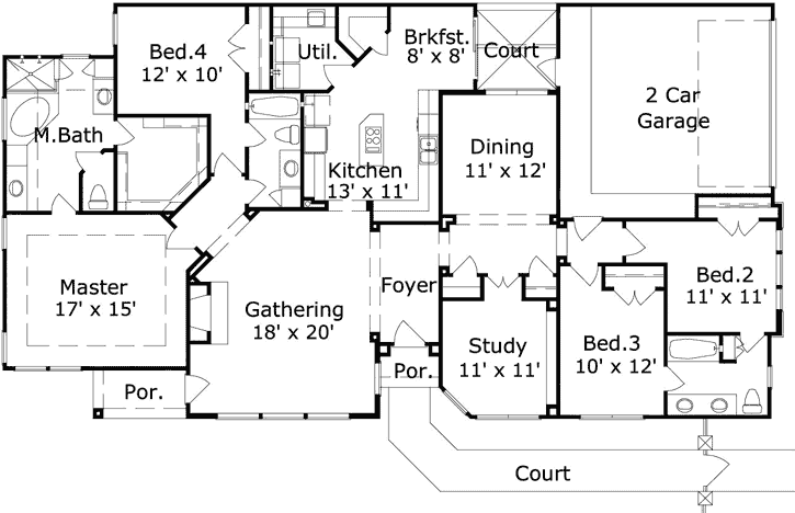 Main Floor Plan: 19-1898