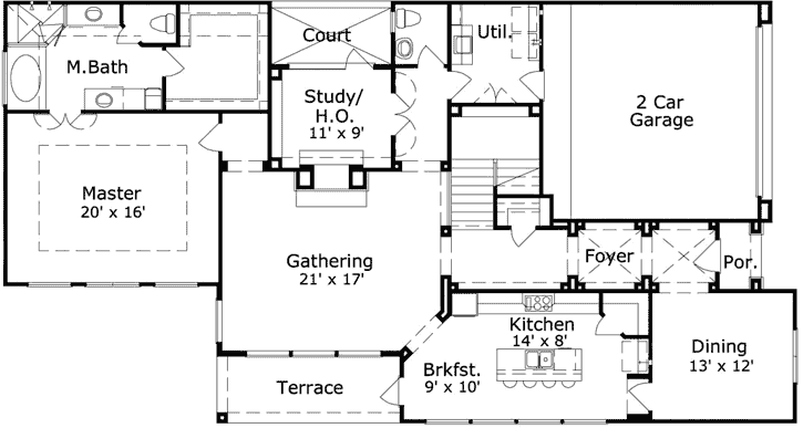 Main Floor Plan: 19-1900