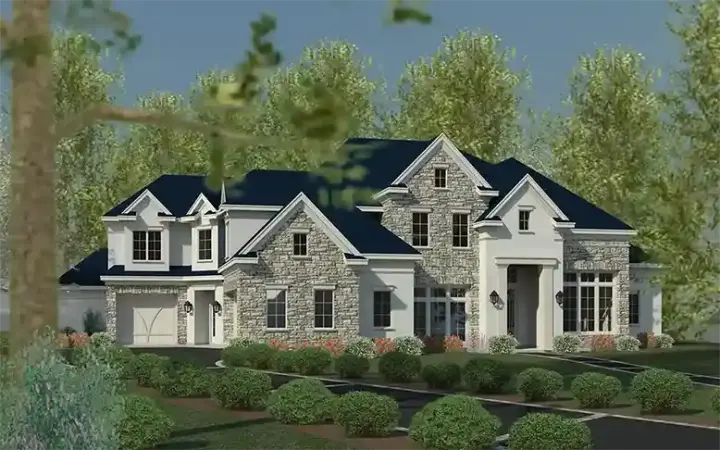 Traditional house plans 19-1901 - front exterior, 8,423 sq ft, 6 bed, 6 bath house plans | Monster House Plans