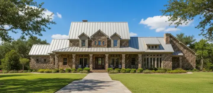 Country house plans 19-195 - front exterior, 5,609 sq ft, 4 bed, 3 bath house plans | Monster House Plans