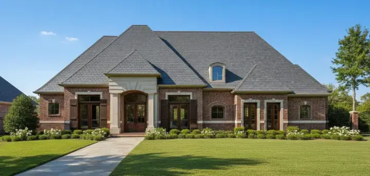 Traditional house plans 19-201 - front exterior, 4,222 sq ft, 4 bed, 3 bath house plans | Monster House Plans