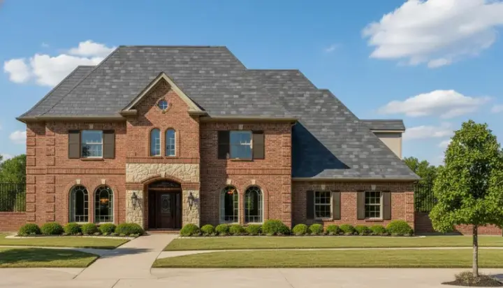 European house plans 19-209 - front exterior, 4,292 sq ft, 4 bed, 3 bath house plans | Monster House Plans