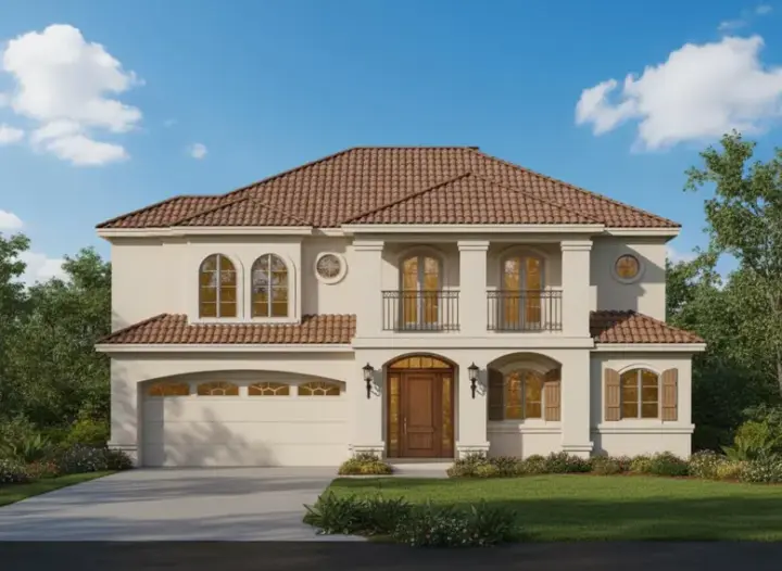 Florida house plans 19-213 - front exterior, 3,828 sq ft, 3 bed, 3 bath house plans | Monster House Plans