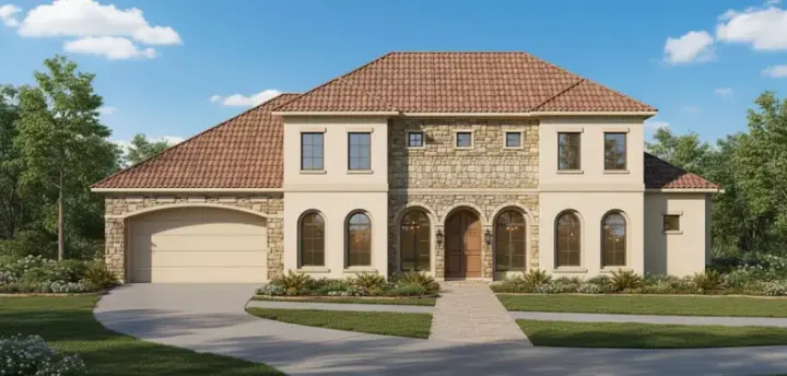 Traditional house plans 19-231 - front exterior, 3,897 sq ft, 5 bed, 3 bath house plans | Monster House Plans