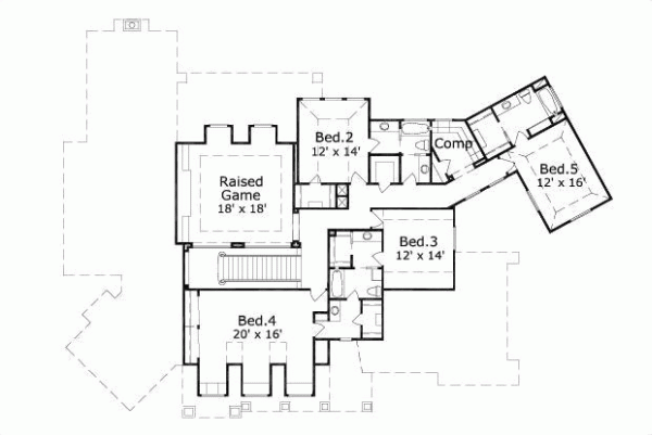 Upper/Second Floor Plan: 19-233