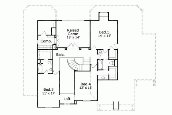 Upper/Second Floor Plan: 19-235
