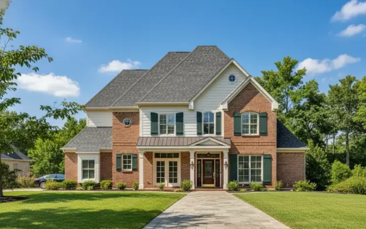 Traditional house plans 19-240 - front exterior, 4,308 sq ft, 5 bed, 4 bath house plans | Monster House Plans