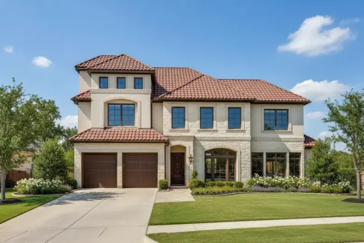 Tuscan house plans 19-242 - front exterior, 3,081 sq ft, 4 bed, 3 bath house plans | Monster House Plans