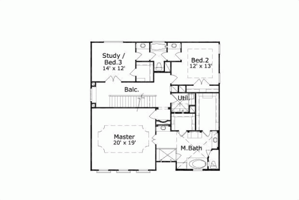 Upper/Second Floor Plan: 19-243