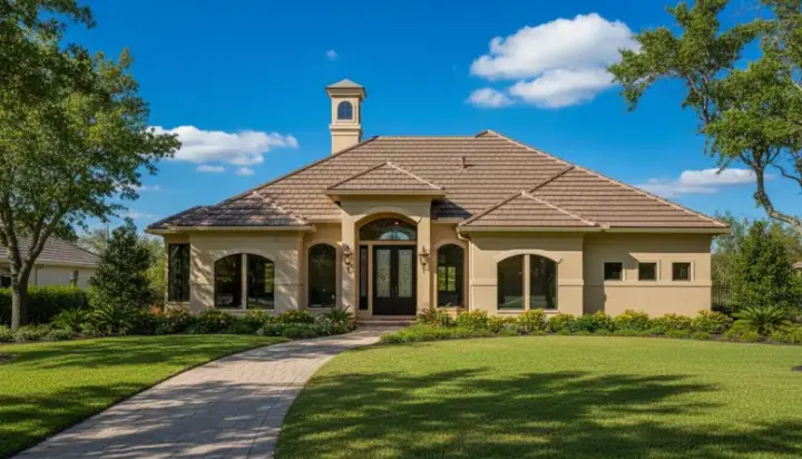 Mediterranean house plans 19-249 - front exterior, 2,721 sq ft, 3 bed, 2 bath house plans | Monster House Plans