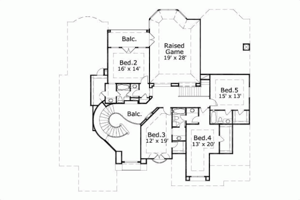 Upper/Second Floor Plan: 19-252